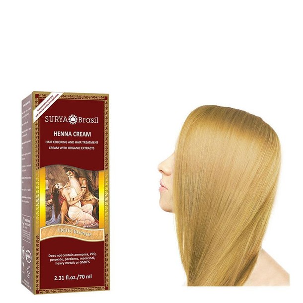 Surya Brasil Henna haarverf creme licht blond (70 Milliliter)