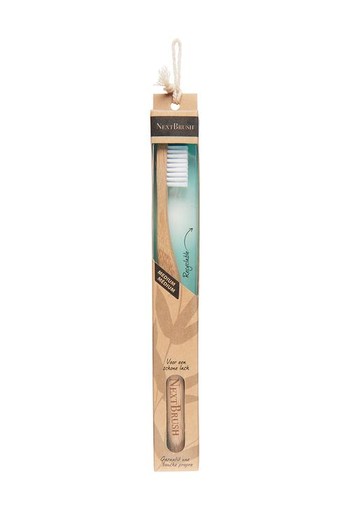 Nextbrush Bamboe tandenborstel medium (1 Stuks)