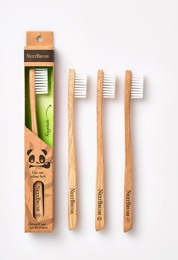 Nextbrush Bamboe kindertandenborstel vanaf 5 jaar (1 Stuks)