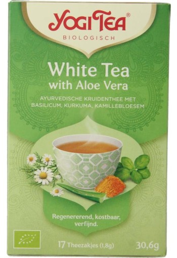 Yogi Tea White tea with aloe vera bio (17 Zakjes)