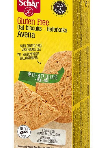 Dr Schar Haver biscuits glutenvrij (130 Gram)