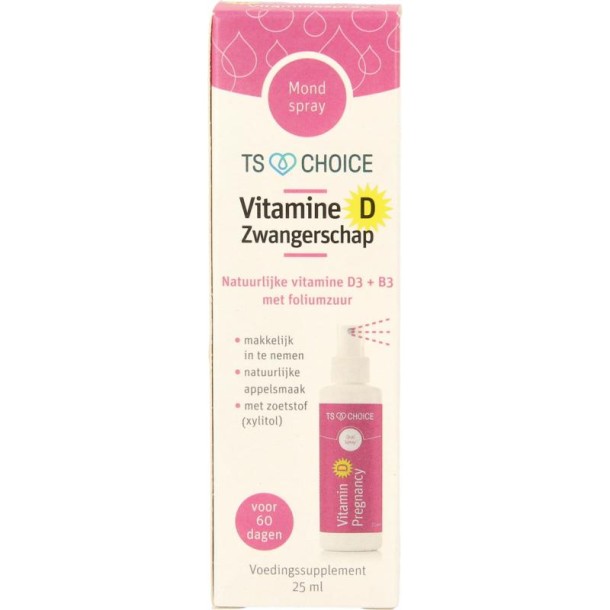 TS Choice Vitaminespray vitamine D zwanger (25 Milliliter)