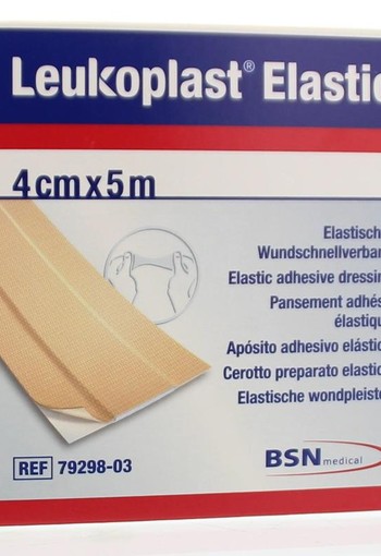 Leukoplast Elastic wondsnelverband 5m x 4cm (1 Stuks)