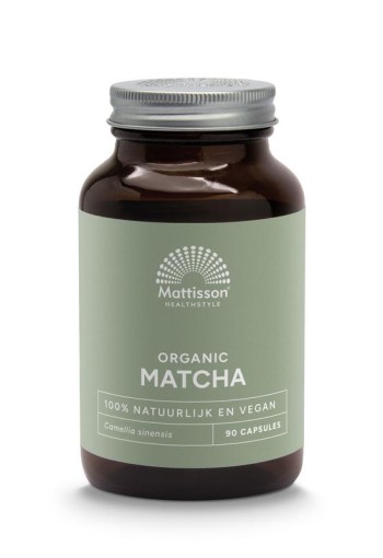 Mattisson Matcha 500mg camillia sinensis bio (90 Vegetarische capsules)