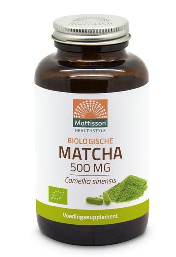 Mattisson Matcha 500mg camillia sinensis bio (90 Vegetarische capsules)