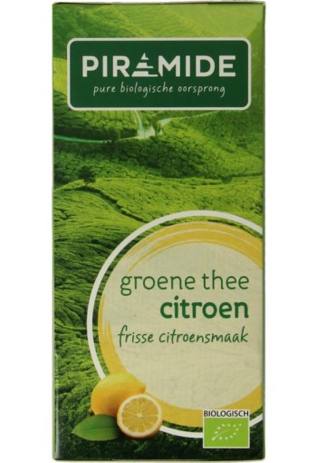 Piramide Groene thee met citroen eko bio (20 Zakjes)