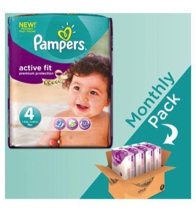 Pampers Active Fit Maxi 4 Maandbox 168st