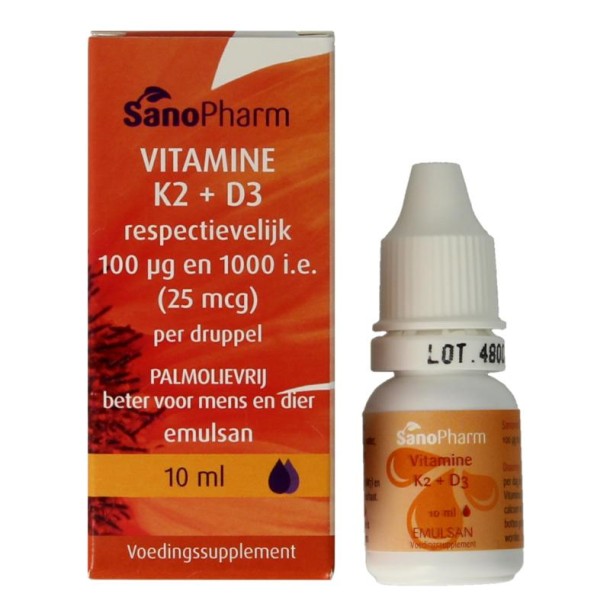 Sanopharm Vitamine K2 D3 emulsan (10 Milliliter)