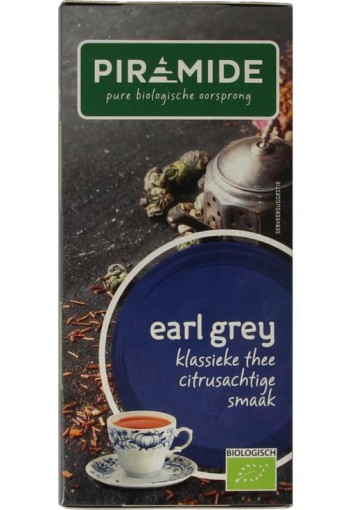 Piramide Earl grey thee eko bio (20 Zakjes)