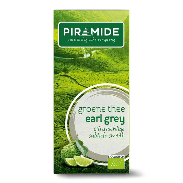 Piramide Groene thee & earl grey eko bio (20 Zakjes)