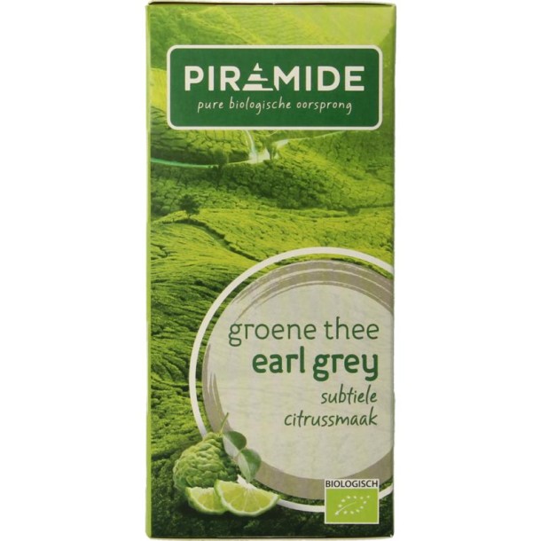 Piramide Groene thee & earl grey eko bio (20 Zakjes)