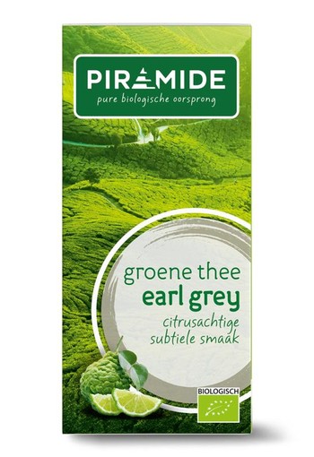 Piramide Groene thee & earl grey eko bio (20 Zakjes)