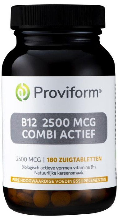 Proviform Vitamine B12 2500mcg combi actief (180 Zuigtabletten)