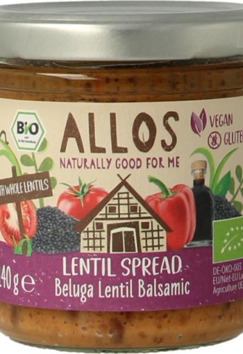Allos Linzenspread beluga balsamico bio (140 Gram)