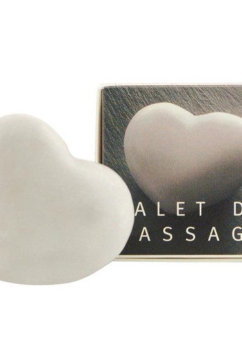 Aleppo Soap Co Massage hart marmer wit (1 Stuks)