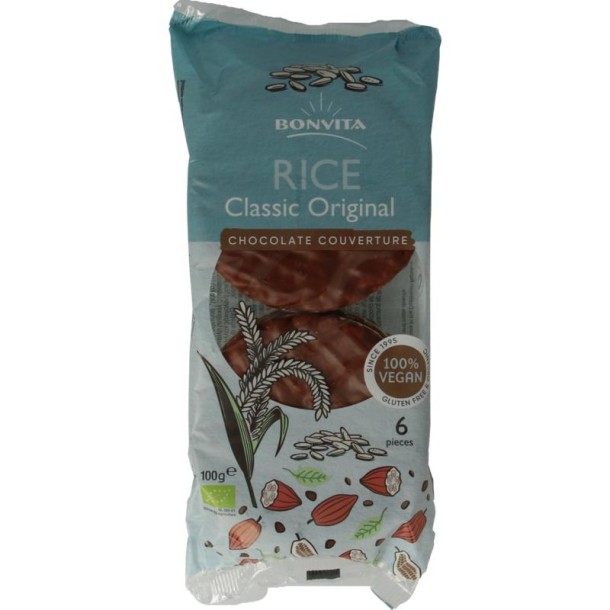 Bonritzz Rijstwafel choco melk bio (100 Gram)