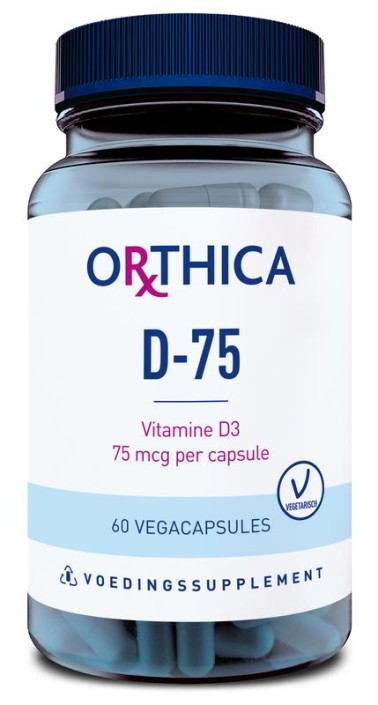 Orthica Vitamine D-75 (60 Vegetarische capsules)