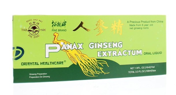 Panax Ginseng Ginseng extract 10 x 10ml (100 Milliliter)