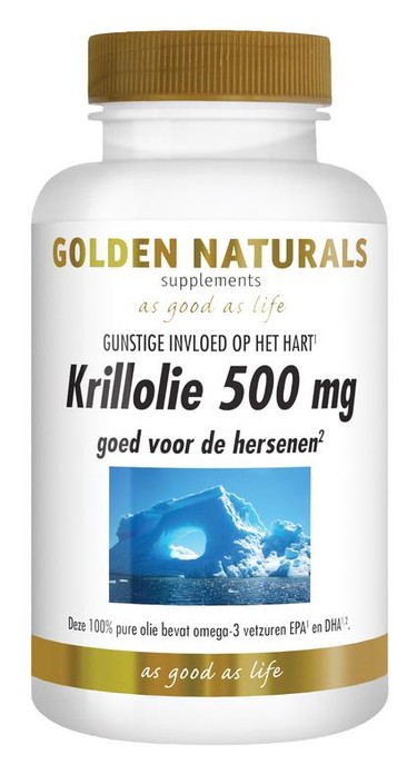 Golden Naturals Krillolie 500mg (180 Capsules)