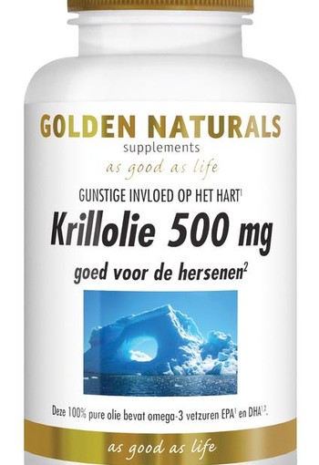 Golden Naturals Krillolie 500mg (180 Capsules)