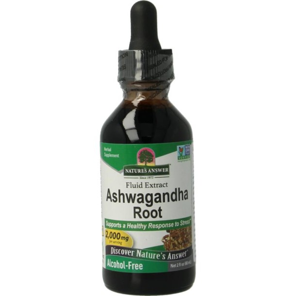 Natures Answer Ashwagandha extract alcoholvrij (60 Milliliter)