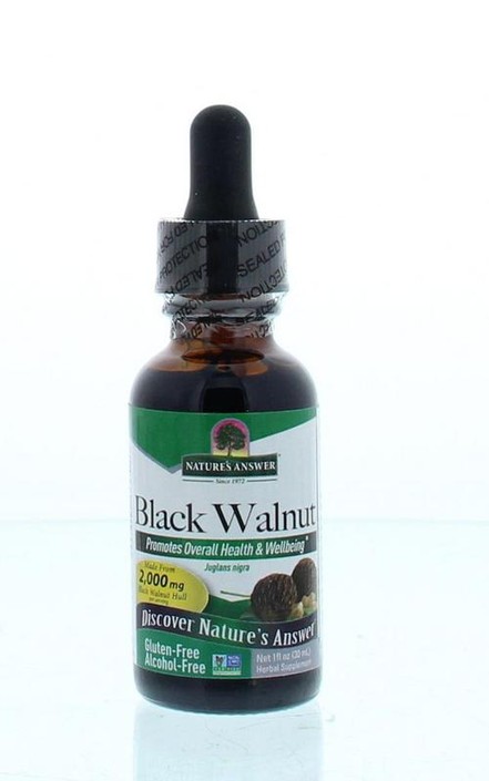 Natures Answer Zwarte walnoot extract alcoholvrij (30 Milliliter)