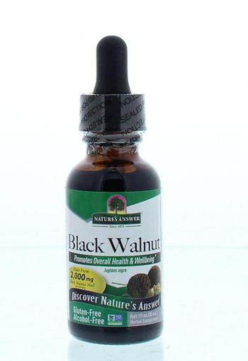 Natures Answer Zwarte walnoot extract alcoholvrij (30 Milliliter)