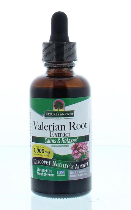 Natures Answer Valeriaan extract alcoholvrij (60 Milliliter)