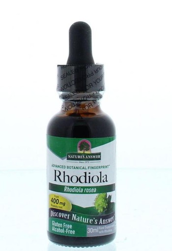 Natures Answer Rhodiola extract alcoholvrij gestandaardiseerd (30 Milliliter)