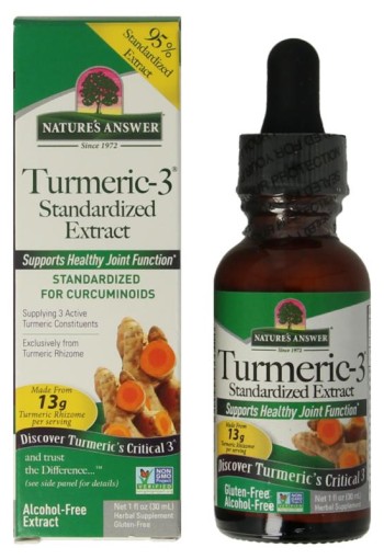 Natures Answer Turmeric-3 Curcuma extract alcoholvrij (30 Milliliter)