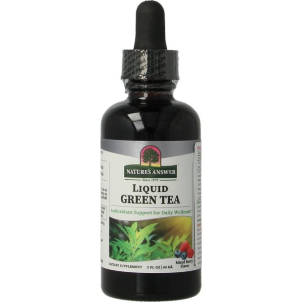 Natures Answer Groene thee extract alcoholvrij met 50% EGCG (60 Milliliter)