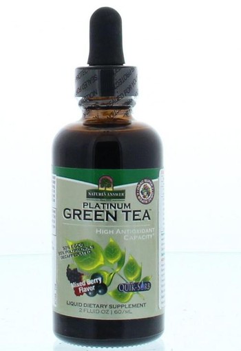 Natures Answer Groene thee extract alcoholvrij met 50% EGCG (60 Milliliter)