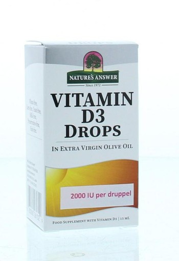 Natures Answer Vitamine D3 2000 IU 50 mcg per druppel (15 Milliliter)