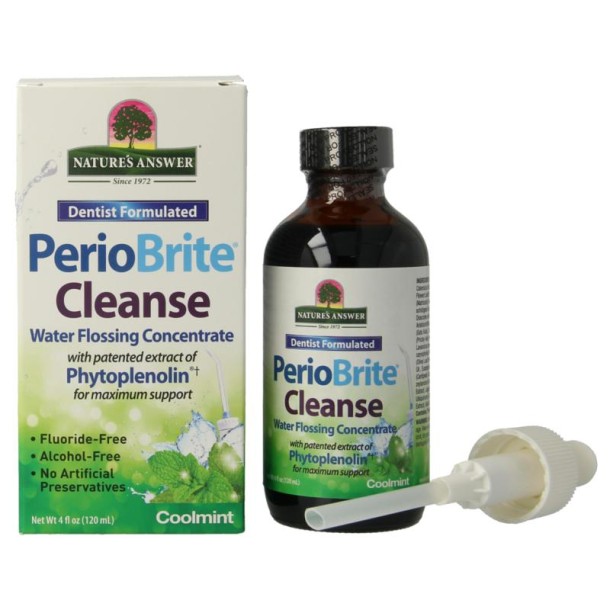 Natures Answer PerioBrite monddouche 22 kruiden en Q10 (120 Milliliter)