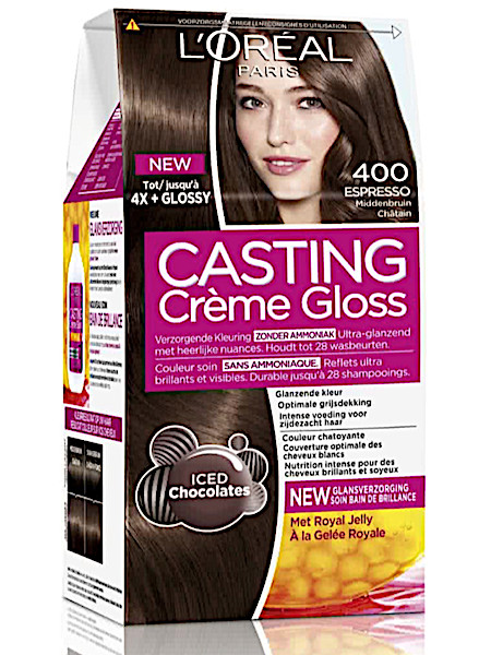 snelheid bijkeuken slijtage L'Oréal Paris Casting Crème Gloss 400 -Middenbruin - Haarverf