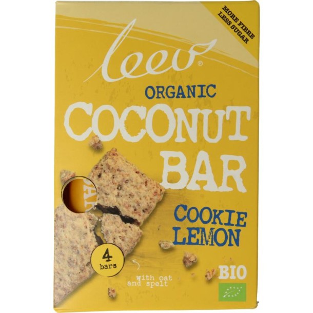 Leev Cookiebar kokos-citroen bio (140 Gram)