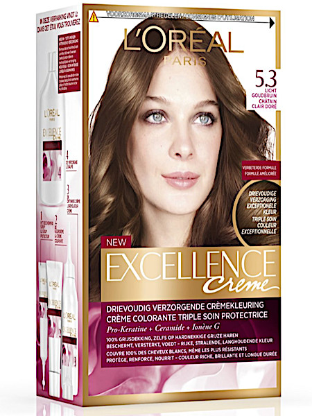 In de naam Ongepast Fantastisch L'Oréal Paris Excellence Crème 5.3 - Licht Goudbruin - Haarverf