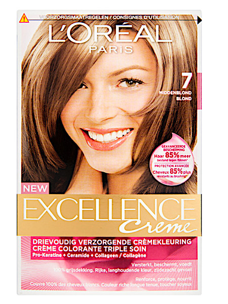 L'Oré­al Ex­cel­len­ce crè­me 07 mid­den­blond