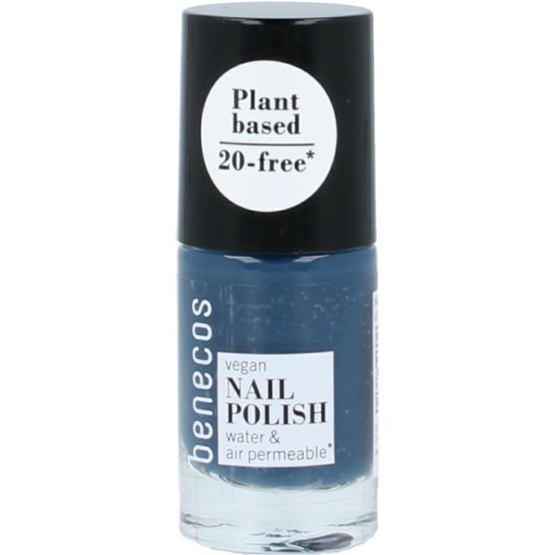 Benecos Vegan nail polish nordic blue 20-free plantbased (5 Milliliter)