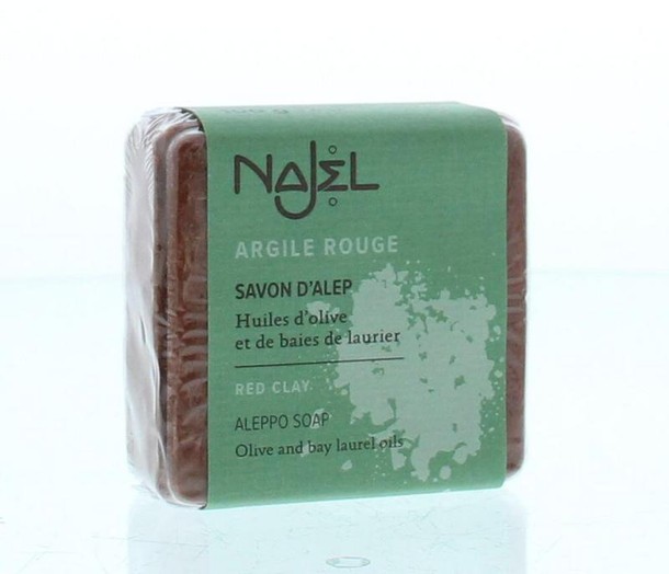 Najel Aleppo zeep scrub rode klei (100 Gram)