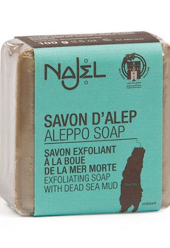 Najel Aleppo zeep scrub dode zee klei (100 Gram)