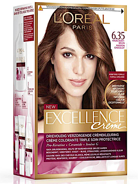 L'Oréal Excellence Crème 6.35- Hazelnootbruin
