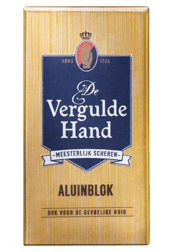 Vergulde Hand Aluinblok (75 Gram)