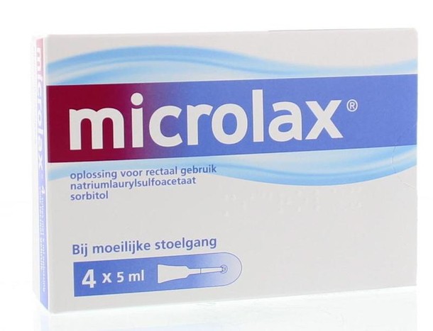 Microlax Klysma flacon 5ml (4 Stuks)