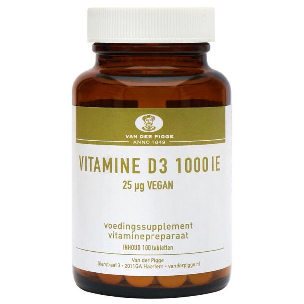 Van der Pigge Vitamine D 1000IE vegan (100 Tabletten)