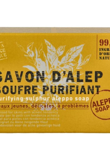 Aleppo Soap Co Aleppo zeep met zwavelbloem in doosje (150 Gram)