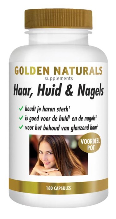 Golden Naturals Haar, huid & nagels (180 Capsules)