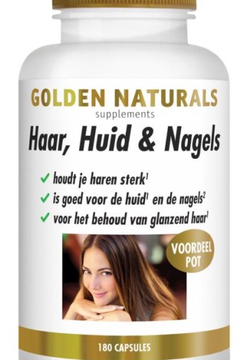 Golden Naturals Haar, huid & nagels (180 Capsules)