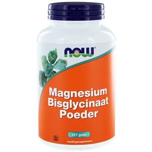 NOW Magnesium bisglycinaat poeder (227 Gram)