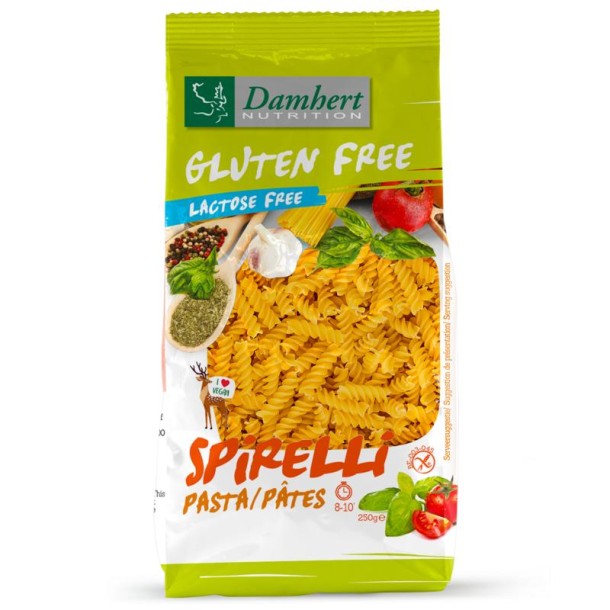 Damhert Pasta spirelli glutenvrij (250 Gram)
